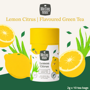 McCoy Teas Premium Tea Collection | Lemon Citrus Flavoured Green Tea | 2g x 10 Pyramid Tea Bags