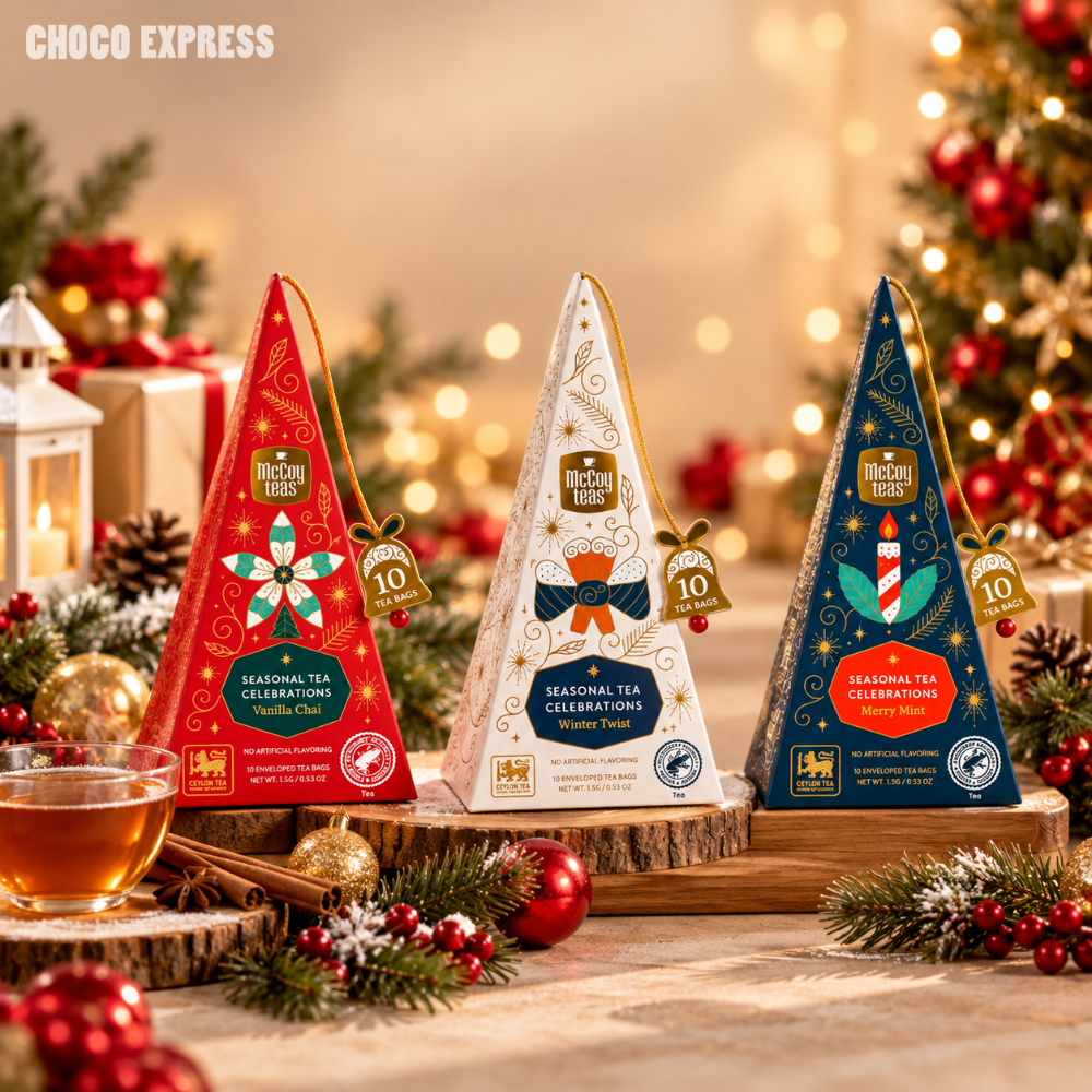 [Pre-Order] McCoy Teas Seasonal Tea Celebrations | Vanilla Chai, Winter Twist & Merry Mint | 10 Tea Bags