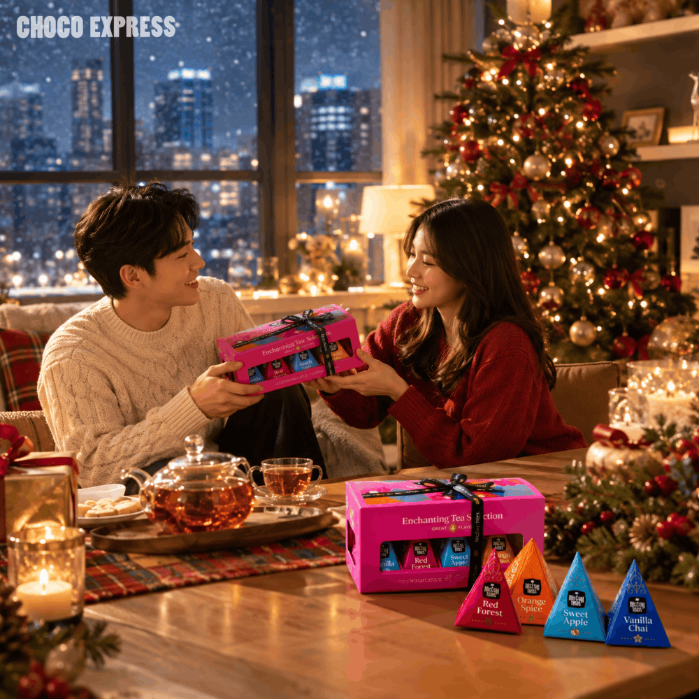 [Pre-Order] McCoy Teas Enchanting Tea Selection | Christmas Tea Collection | 4 Flavours | 12 Pyramid Tea Bags