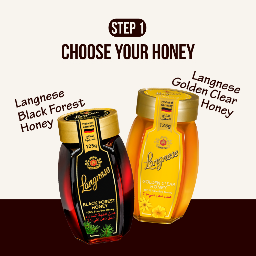 Langnese Build Your Own Honey Gift Set | Customisable Honey Gift Set | 125g