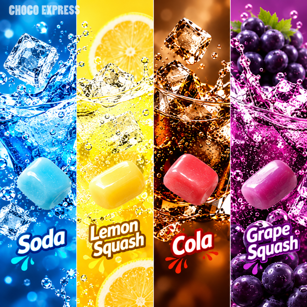 [Pre-Order] Morinaga Hi-Chew Mini Pouch | Soda, Cola, Lemon & Grape Squash | 60g