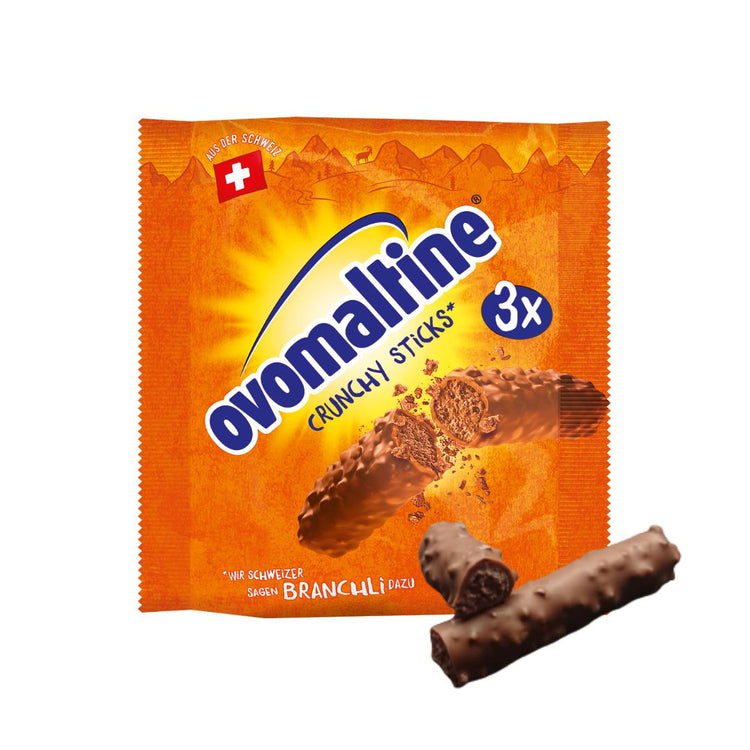 Ovomaltine Crunchy Chocolate Stick 3P/ Product of Switzerland