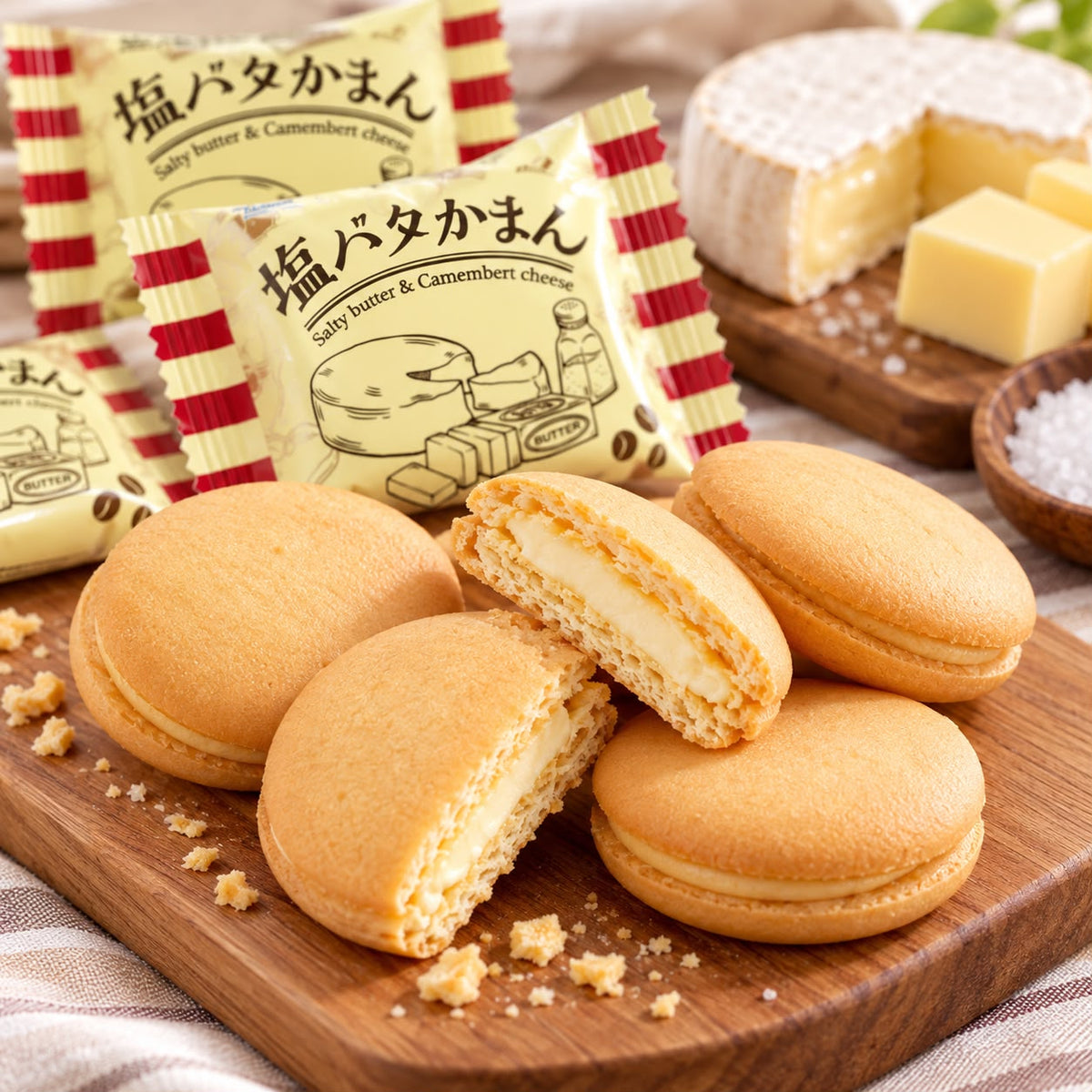[Pre-Order] Takara Salted Butter Camembert Cheese Cookies | Savoury Cheese & Butter Flavour | 13 Packs