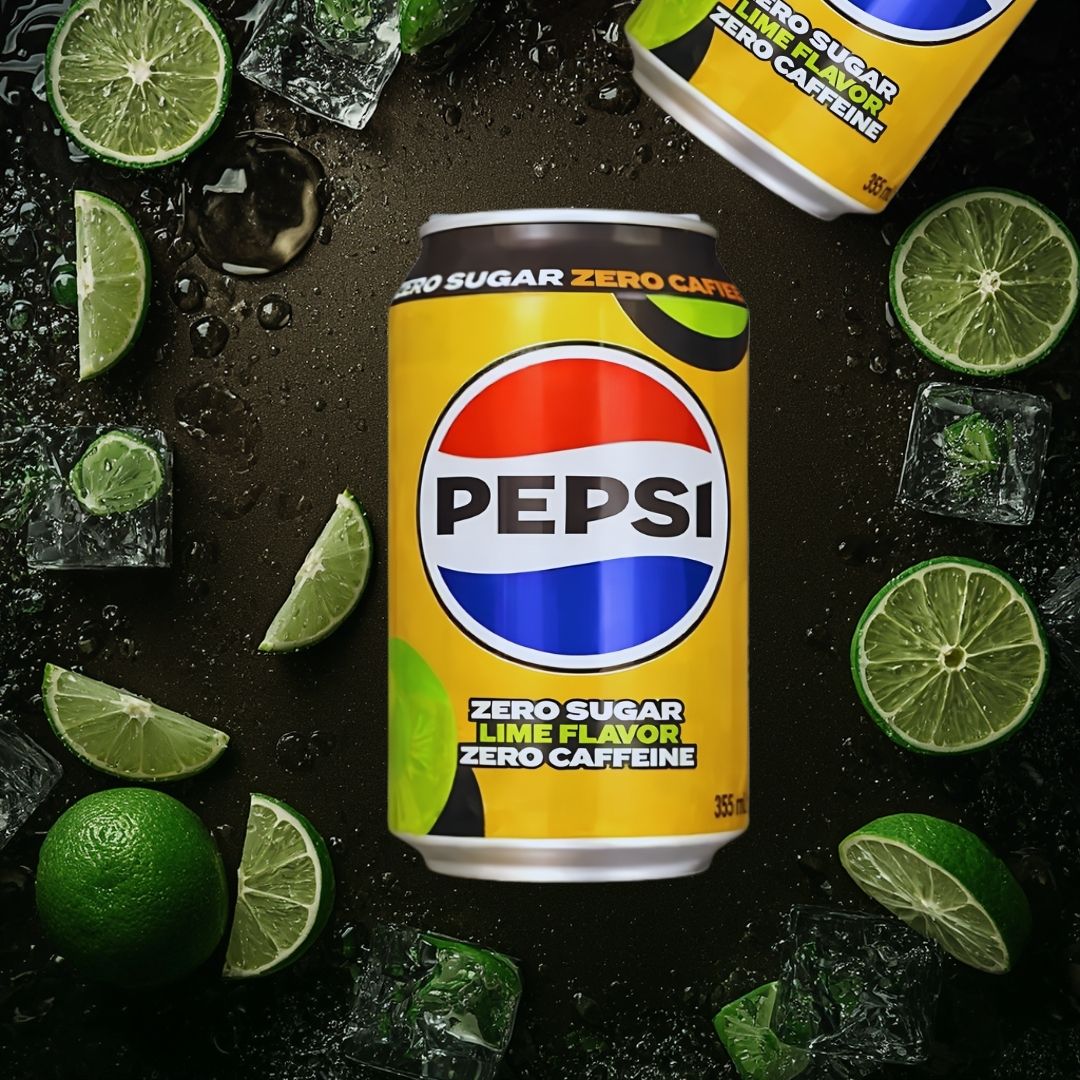 Korean Pepsi Zero Sugar 355ml - Lime Zero Caffaine