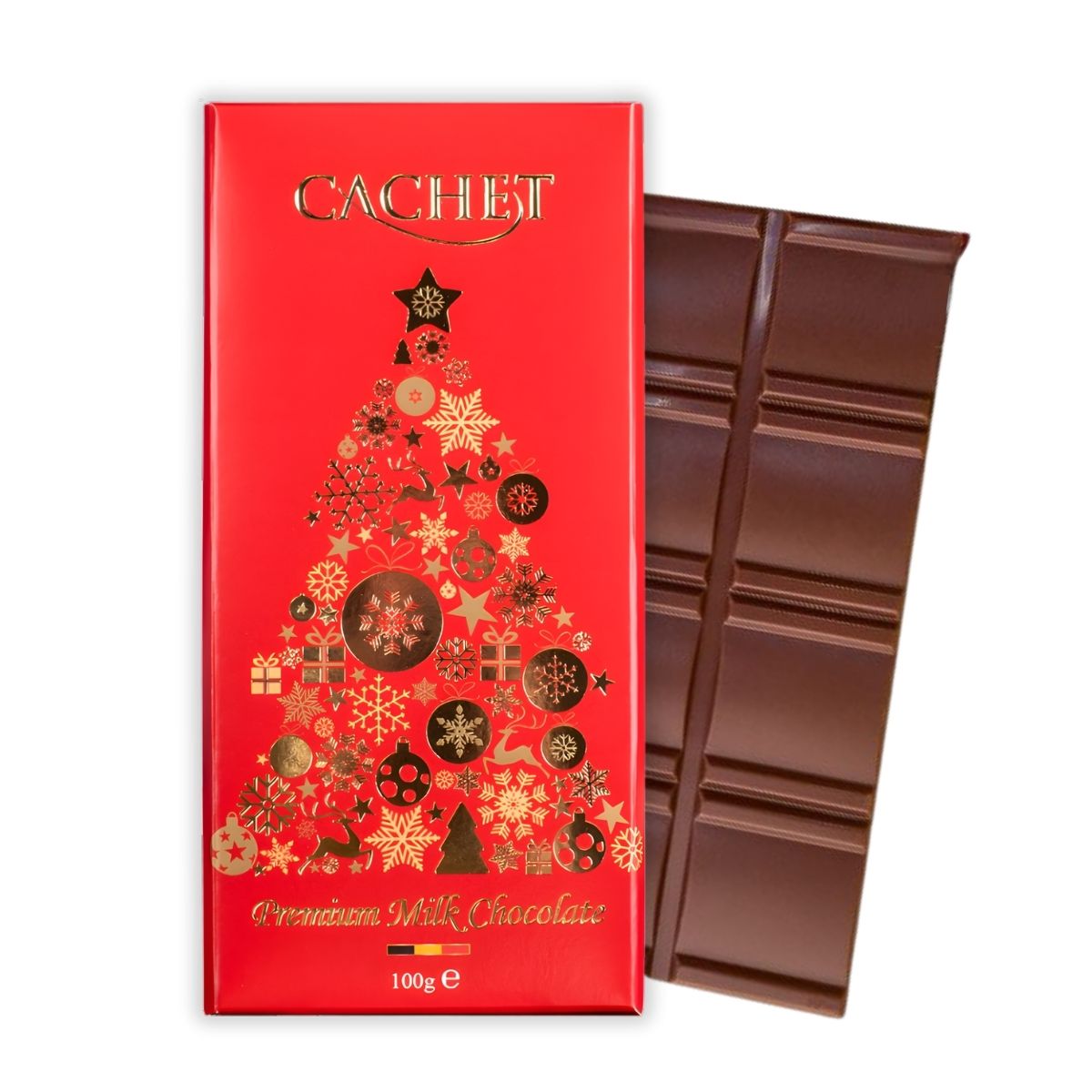 Cachet Milk Chocolate Bar: Christmas Design