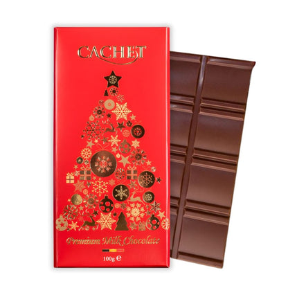 Cachet Milk Chocolate Bar: Christmas Design