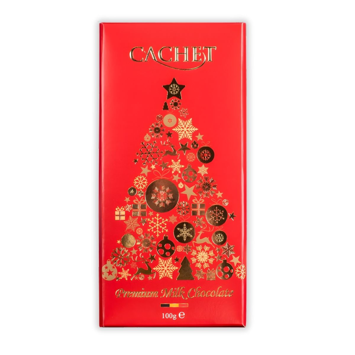 Cachet Milk Chocolate Bar: Christmas Design