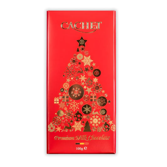 Cachet Milk Chocolate Bar: Christmas Design