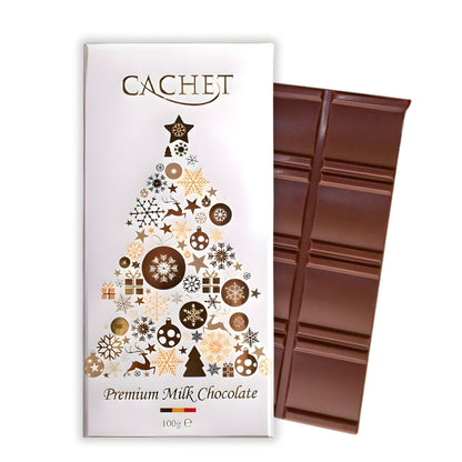 Cachet Milk Chocolate Bar: Christmas Design