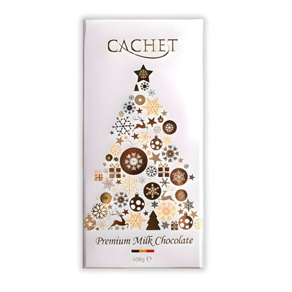 Cachet Milk Chocolate Bar: Christmas Design