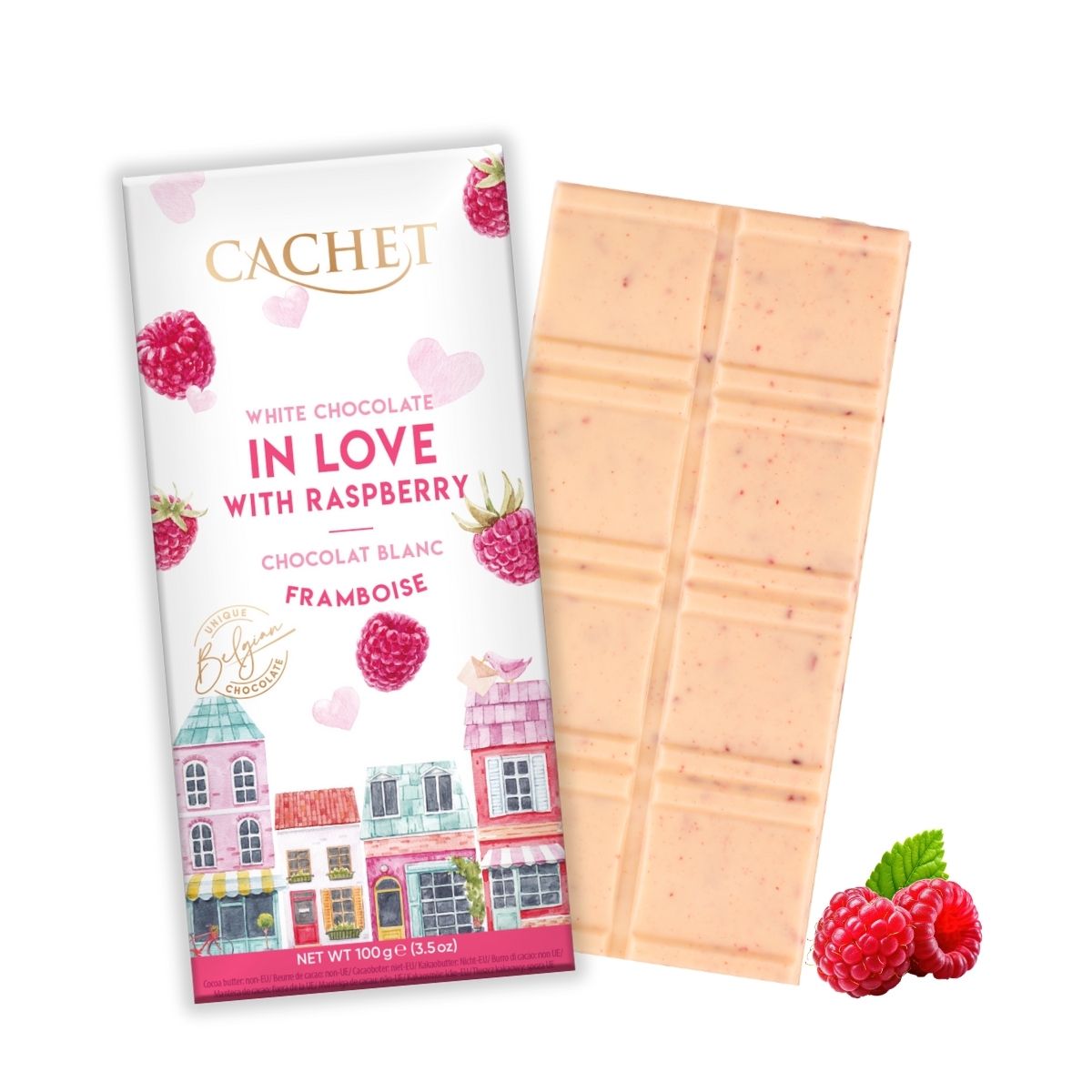 Cachet White Chocolate in Love with Raspberry