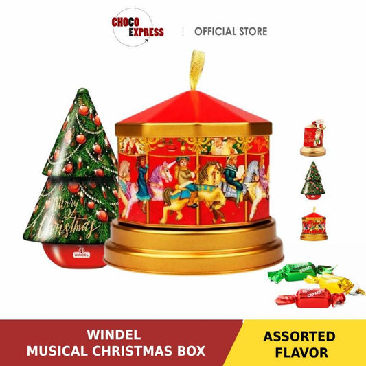 Christmas Musical Christmas Box with Chocolate/ Product of Germany