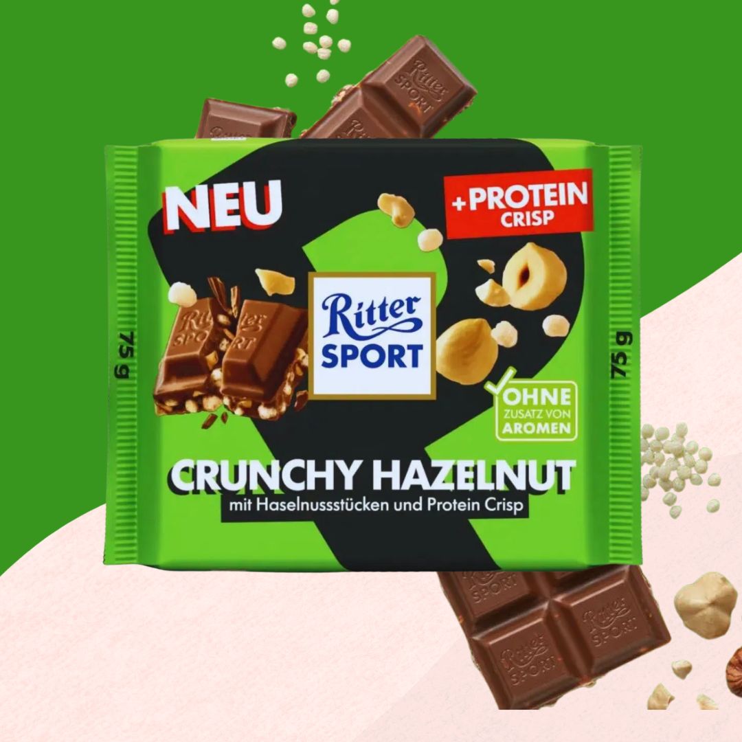 Ritter Sport Chocolate 100g: Crunchy Hazelnut