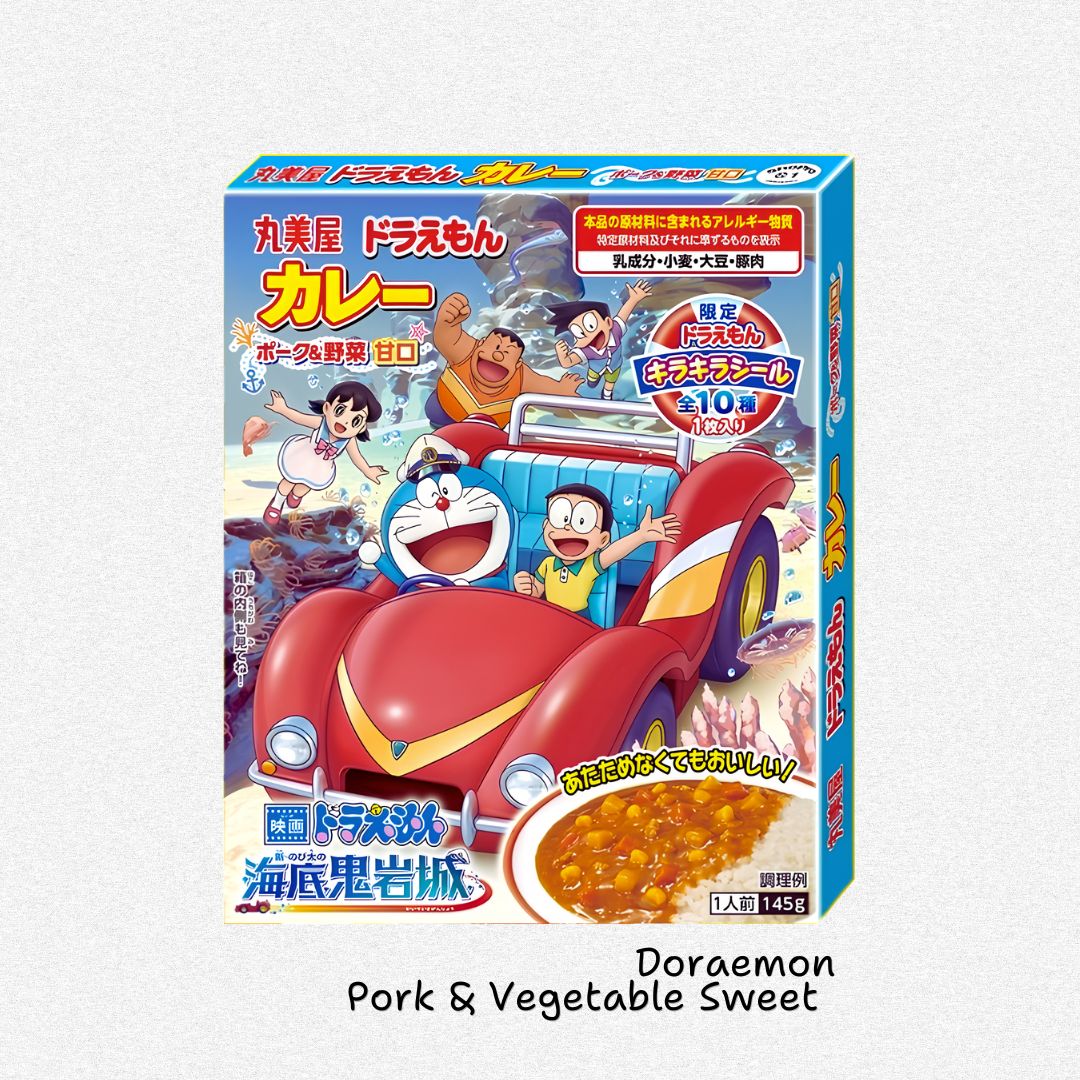 Marumiya Instant Curry: Doraemon Curry Pork and Vegetable Sweet