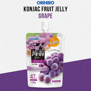 Orihiro Konjac Fruit Jelly Pouch 130g | Grape