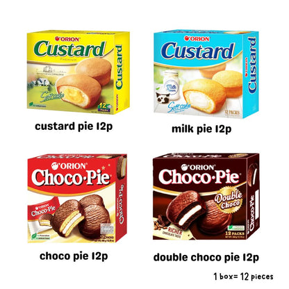 (Halal) Orion Cake Pie 12p Assorted Flavors/ Product of Vietnam