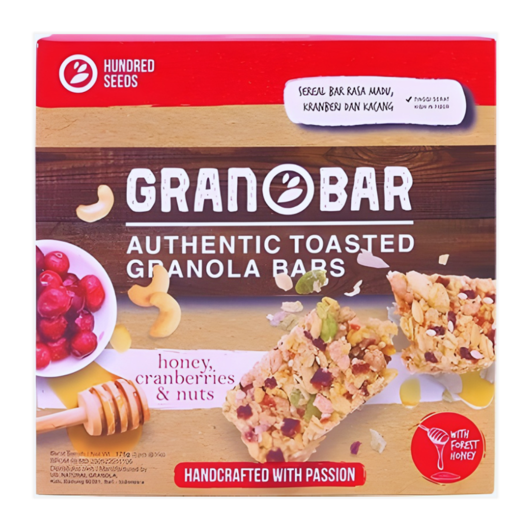 Granobar - Honey, Cranberries, & Nuts, 225g (5pcs)