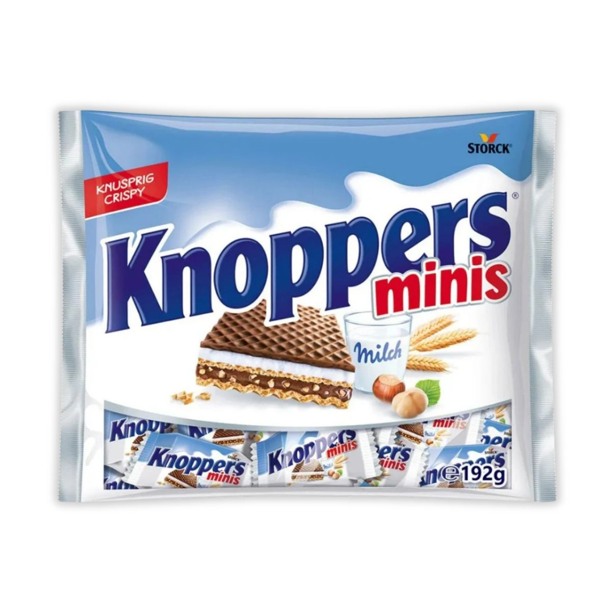 Knoppers Wafer Minis 192g| Milk Hazelnut Wafers