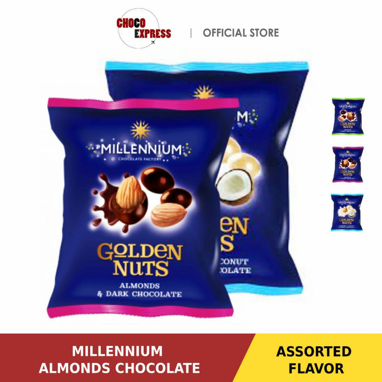 Millennium Almonds Chocolate | Dark Milk White Chocolate/ Product of Ukraine