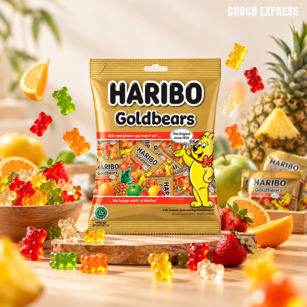 Haribo Goldbears Minis Fruit Gummy Bears | 20 Packs | 250g