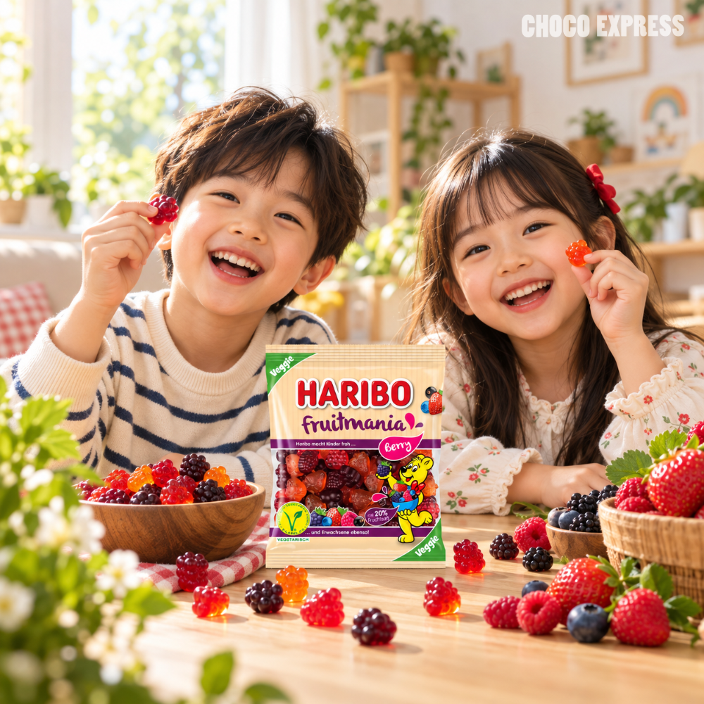 Haribo Primavera Strawberry Soft Candy | Strawberry Flavoured Foam Sweets | 175g
