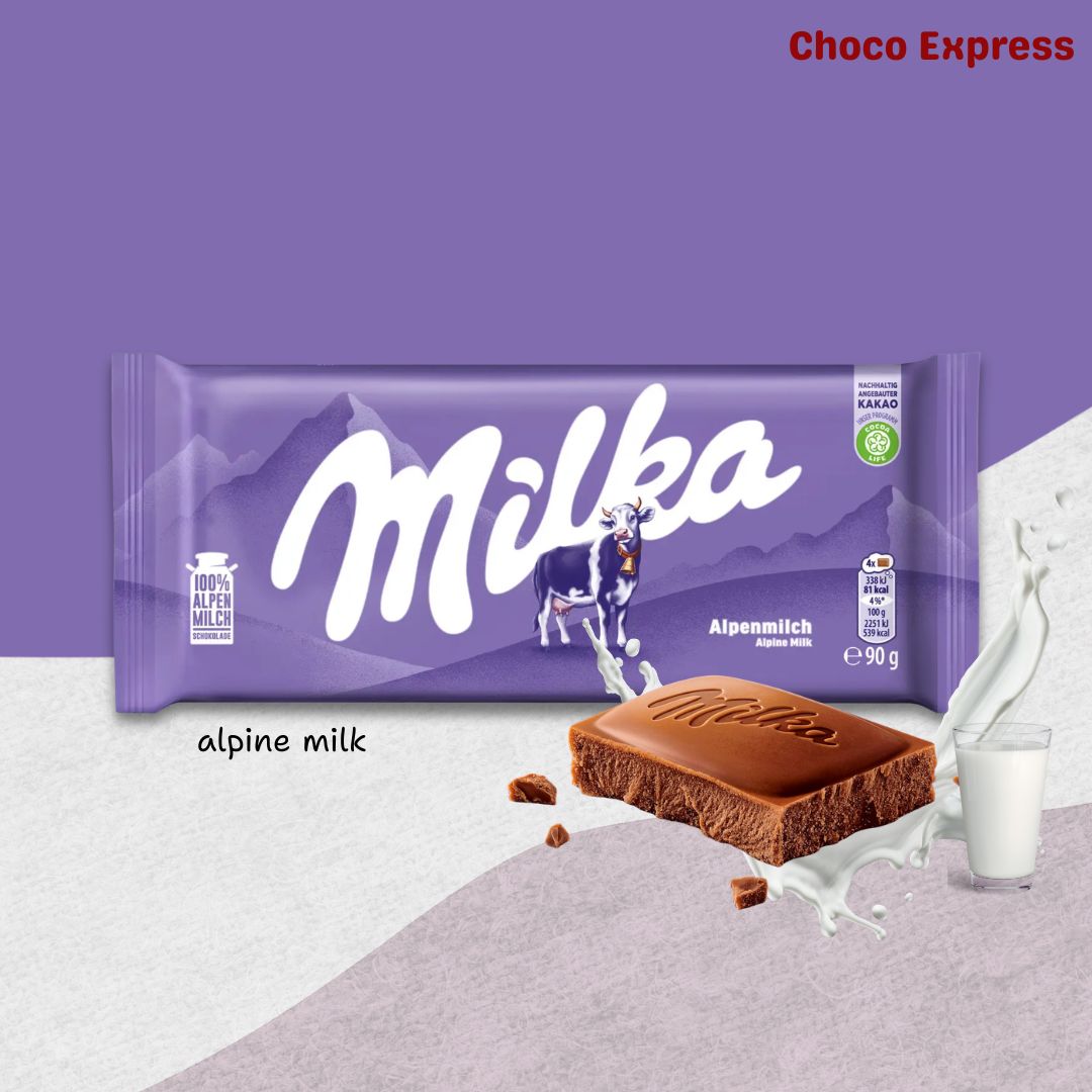 Milka Milk Chocolate Bar: 100g