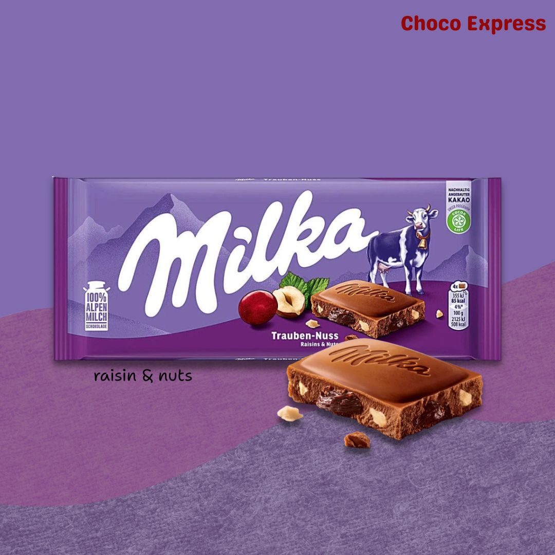 Milka Milk Chocolate Bar: 100g