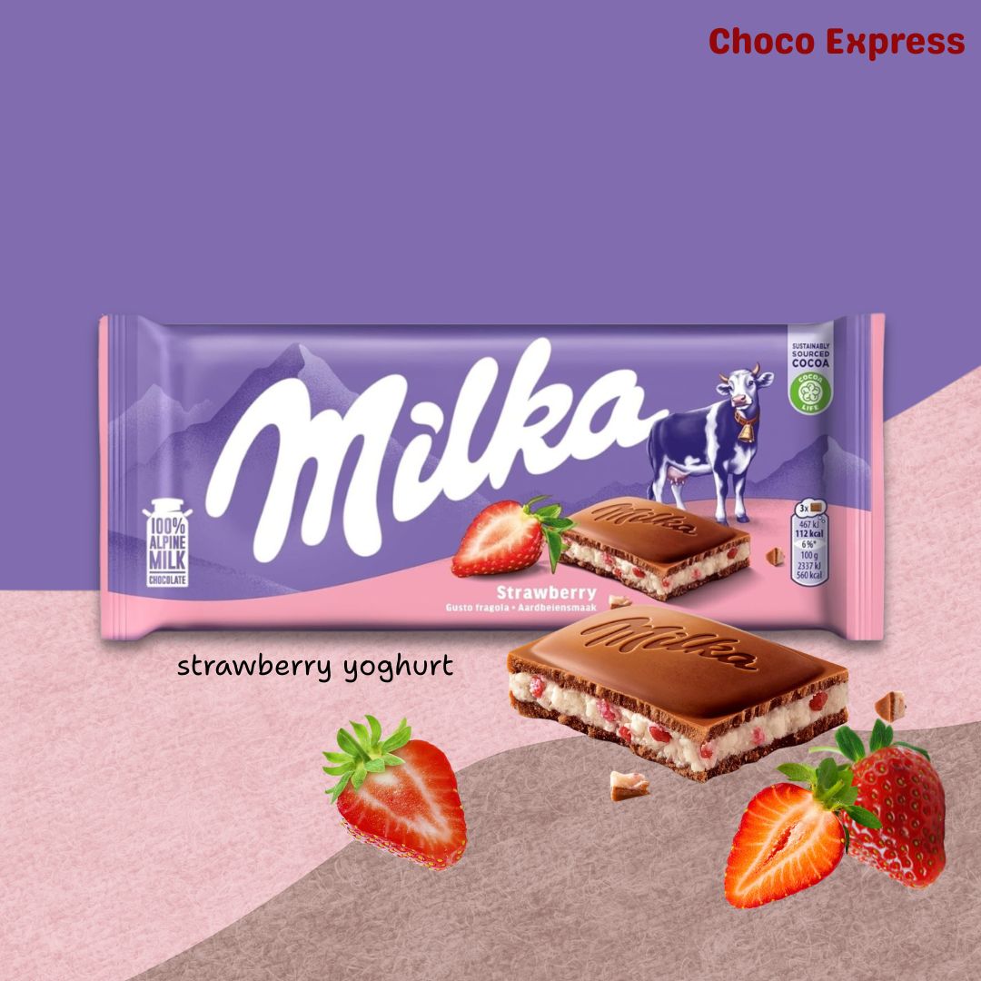 Milka Milk Chocolate Bar: 100g