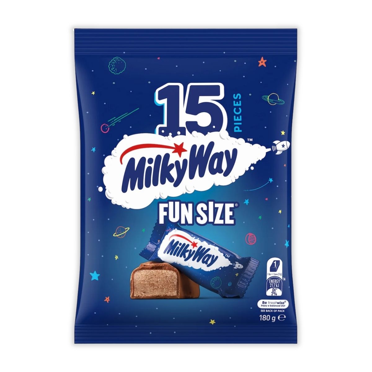 (Halal) Milky Way Chocolate: Sharing Pack 15p