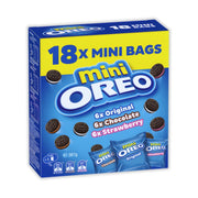 Oreo Mini Cookies: Mix Box 18 Packs (Original, Chocolate & Strawberry)