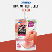 Orihiro Konjac Fruit Jelly Pouch 130g | Peach