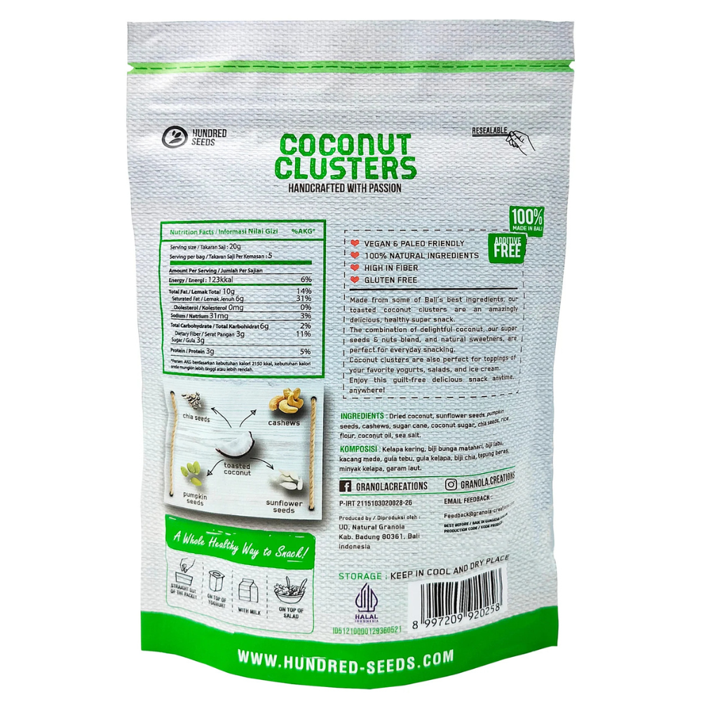 Coconut Clusters - Original Mix 100g