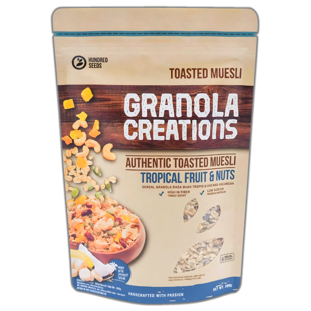 Granola Creations – Toasted Muesli Tropical Fruits & Nuts 200g