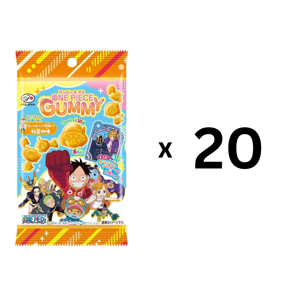 Fujiya One Piece Gummy Candy with one KeyChain