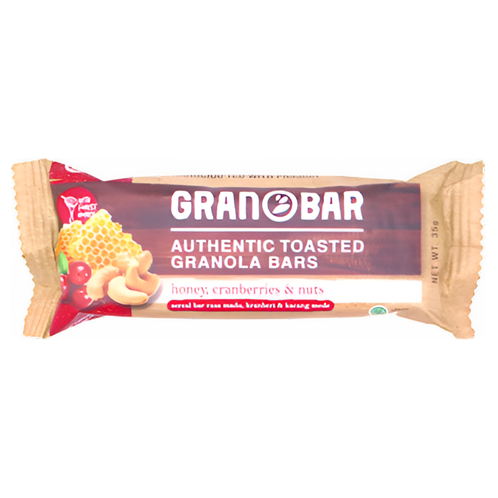 Granobar - Honey, Cranberries, & Nuts, 225g (5pcs)