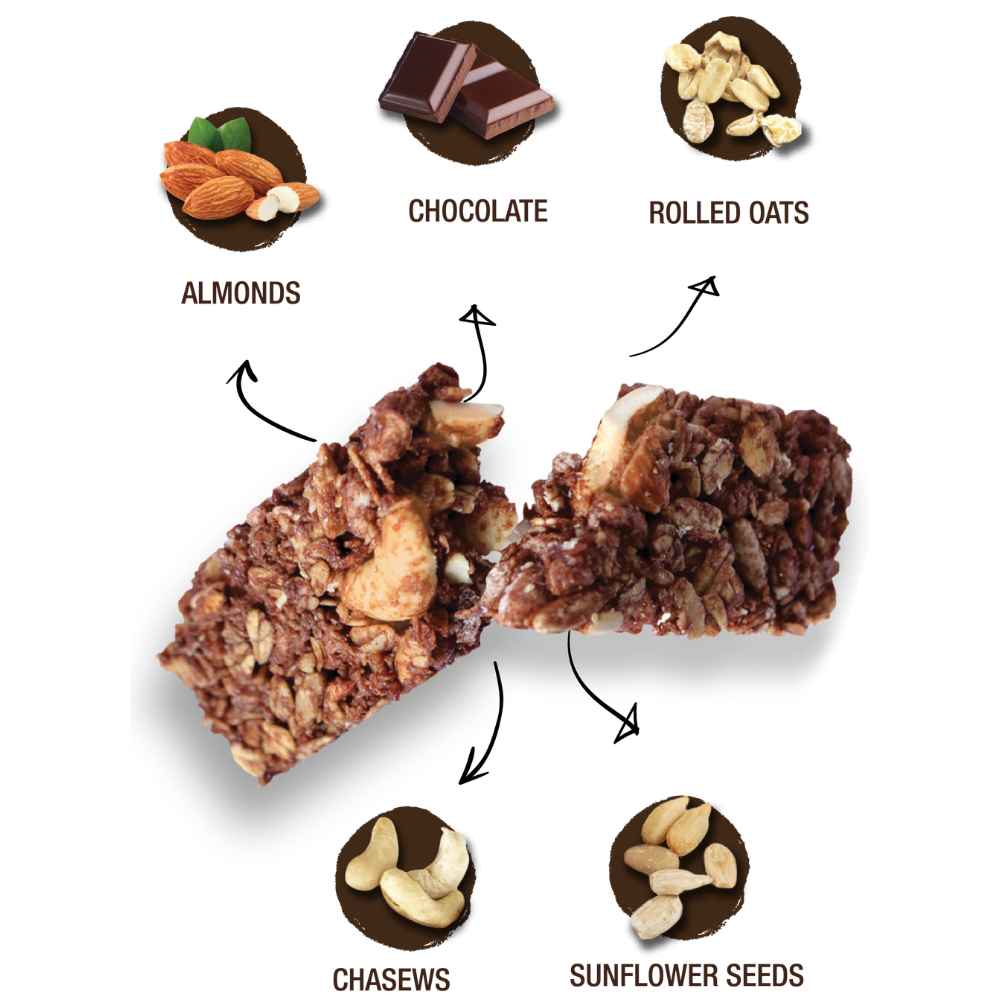 Granobar - Chocolate, Almonds, & Cashews 225g (5pcs)