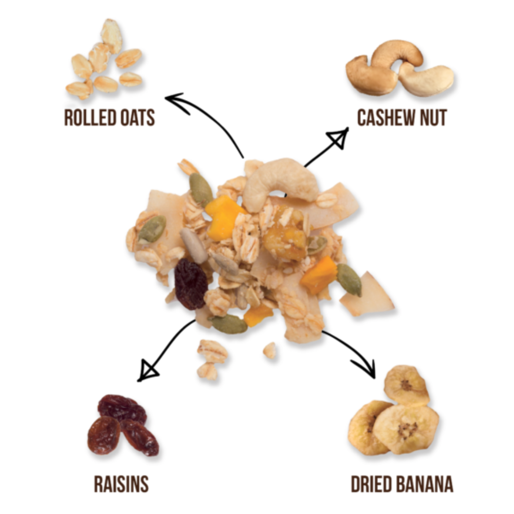 Granola Creations – Toasted Muesli Tropical Fruits & Nuts 200g