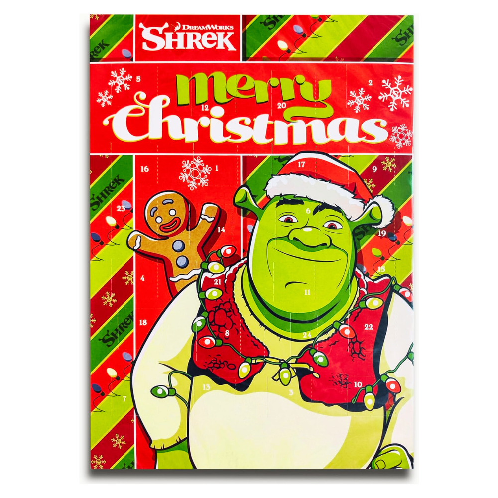 Shrek Advent Calendar with 24 Whole Milk Chocolate Figures