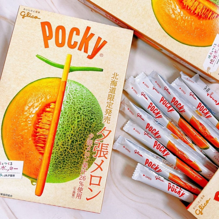Glico Pocky Yurabi Melon 14p 117.6g/ Product of Japan