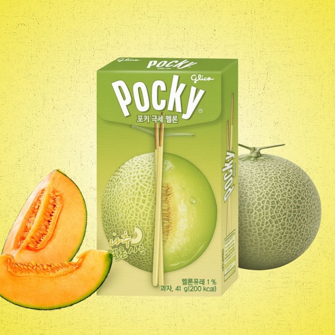 Haitai Pocky Ultra Thin Biscuit Sticks - Melon Flavor 41g