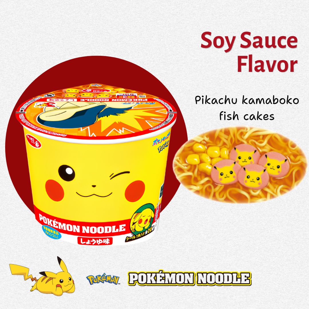 Sanyo Ichiban Pokemon Bowl-Type Noodles: Soy Sauce 38g