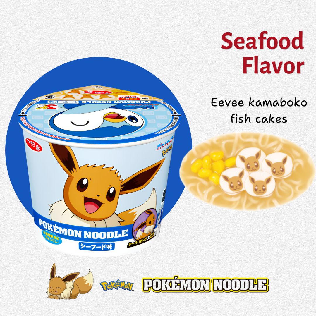 Sanyo Ichiban Pokemon Bowl-Type Noodles: Seafood 37g