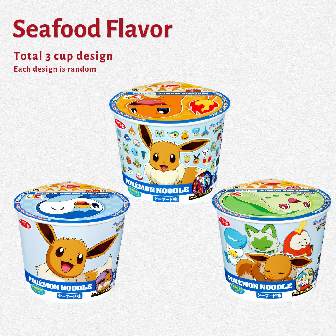 Sanyo Ichiban Pokemon Bowl-Type Noodles: Seafood 37g