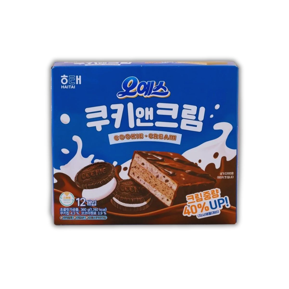 Haitai Oh-Yes Pie 360g: Original Chocolate/ Cookies & Cream
