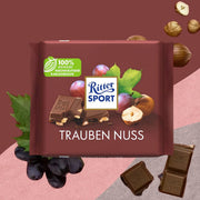 Ritter Sport Chocolate 100g: Raisins & Hazelnuts