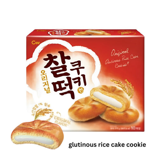 Crown Glutinous Rice Cake Chewy Rice Cake Cookies/ Product of Korea