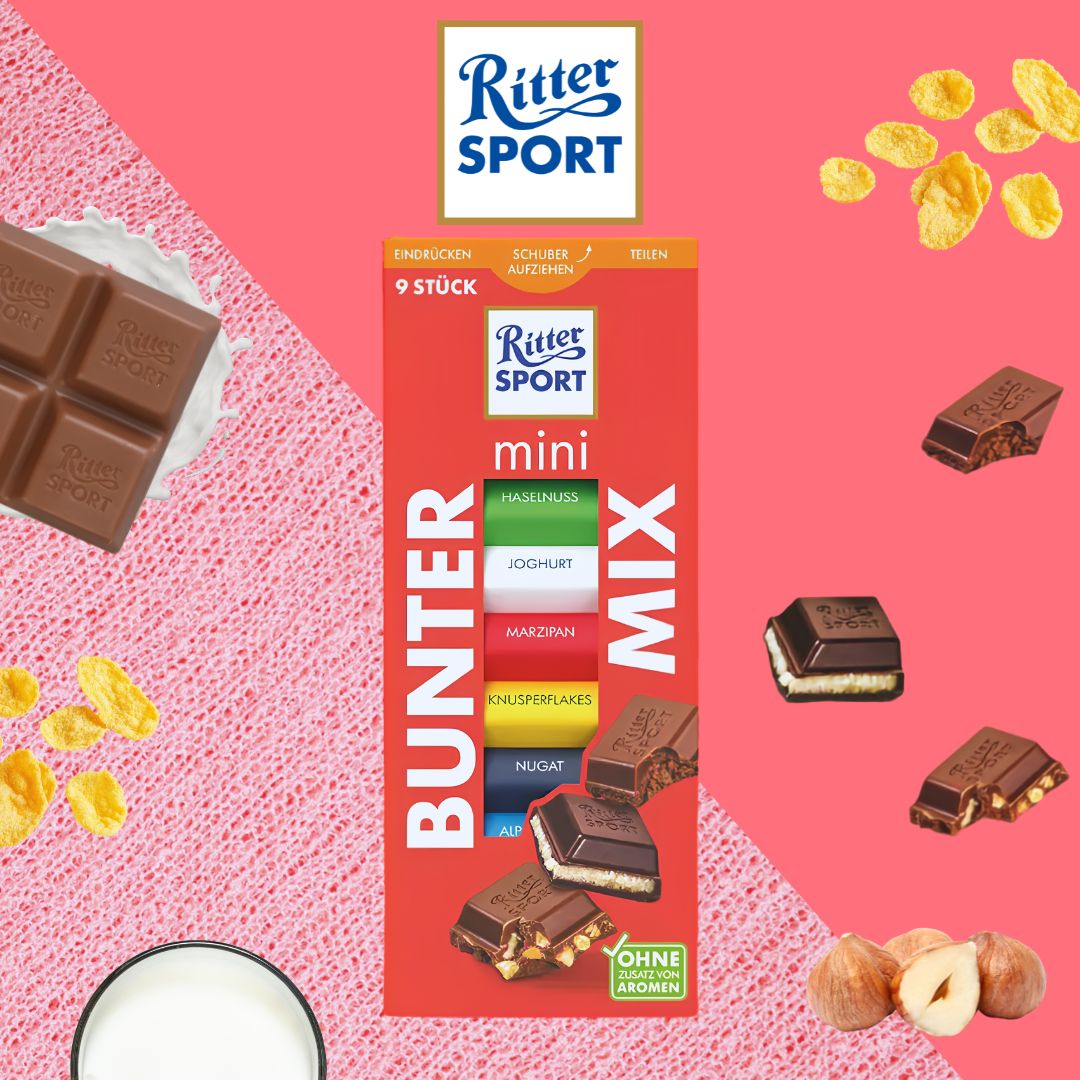 Ritter Sport Mini Chocolate Mix 150g: Colourful Choco Mix