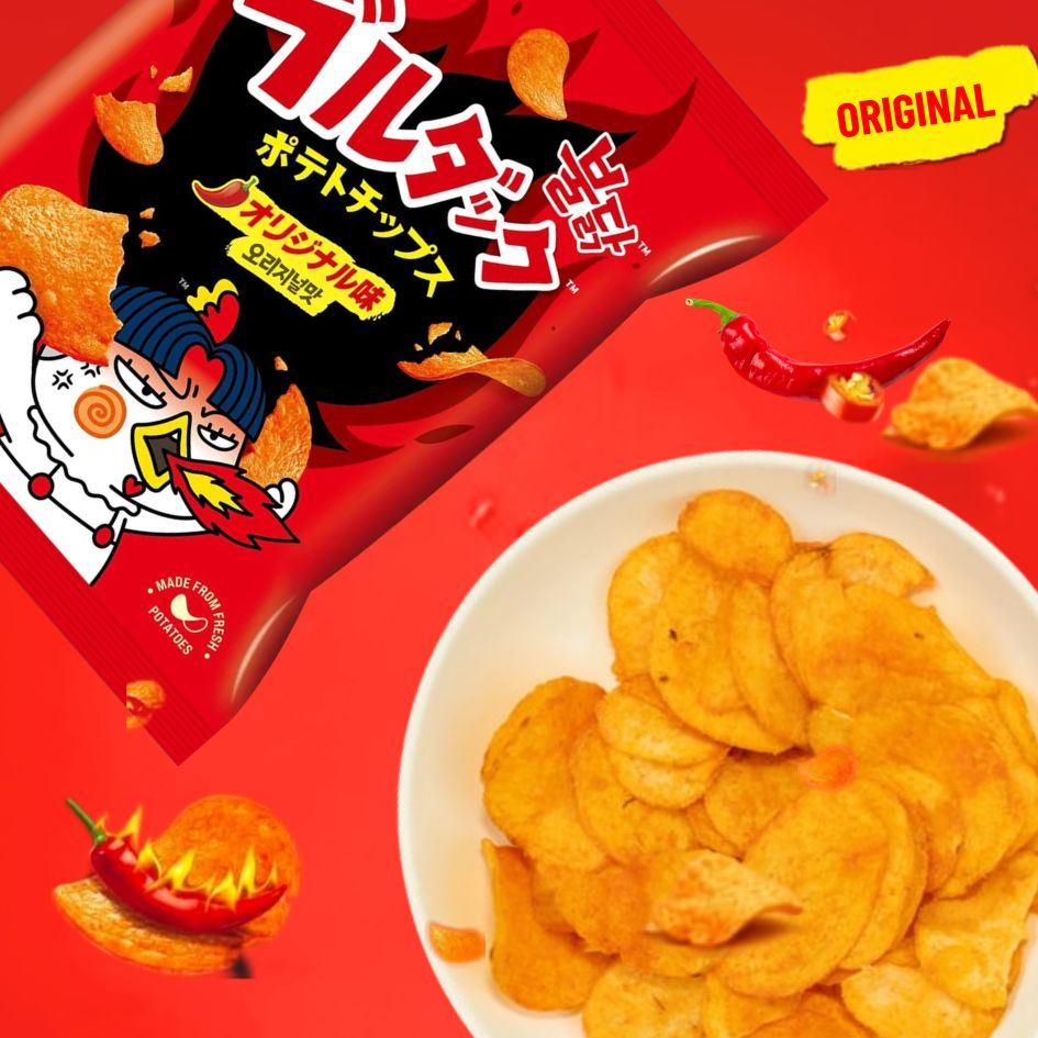 Japanese Samyang Buldak Potato Chips: Original