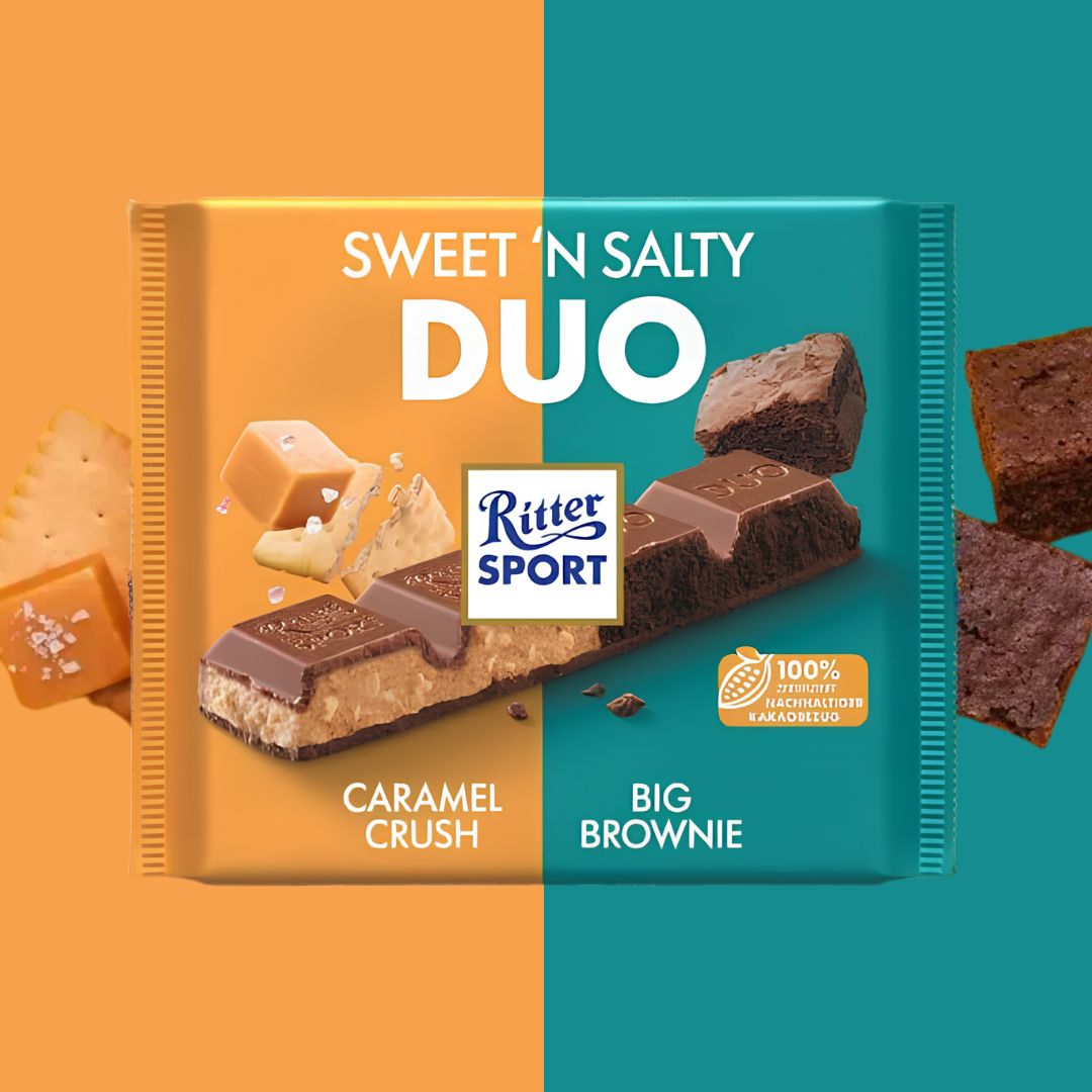 Ritter Sport Chocolate 218g: Sweet & Salty Duo