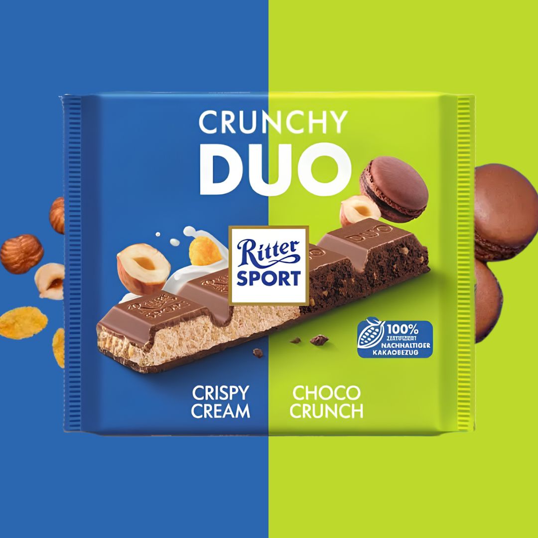 Ritter Sport Chocolate 218g: Crunchy Duo